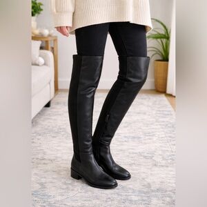 Blondo Women’s Waterproof Sierra Black Leat Over the Knee Boots Size 9 1/2